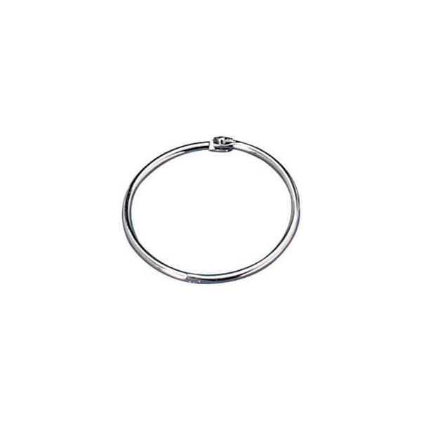 Officemate International Officemate Loose-Leaf Book Rings, 1" Diameter, Silver, 100/Box 99701 - main